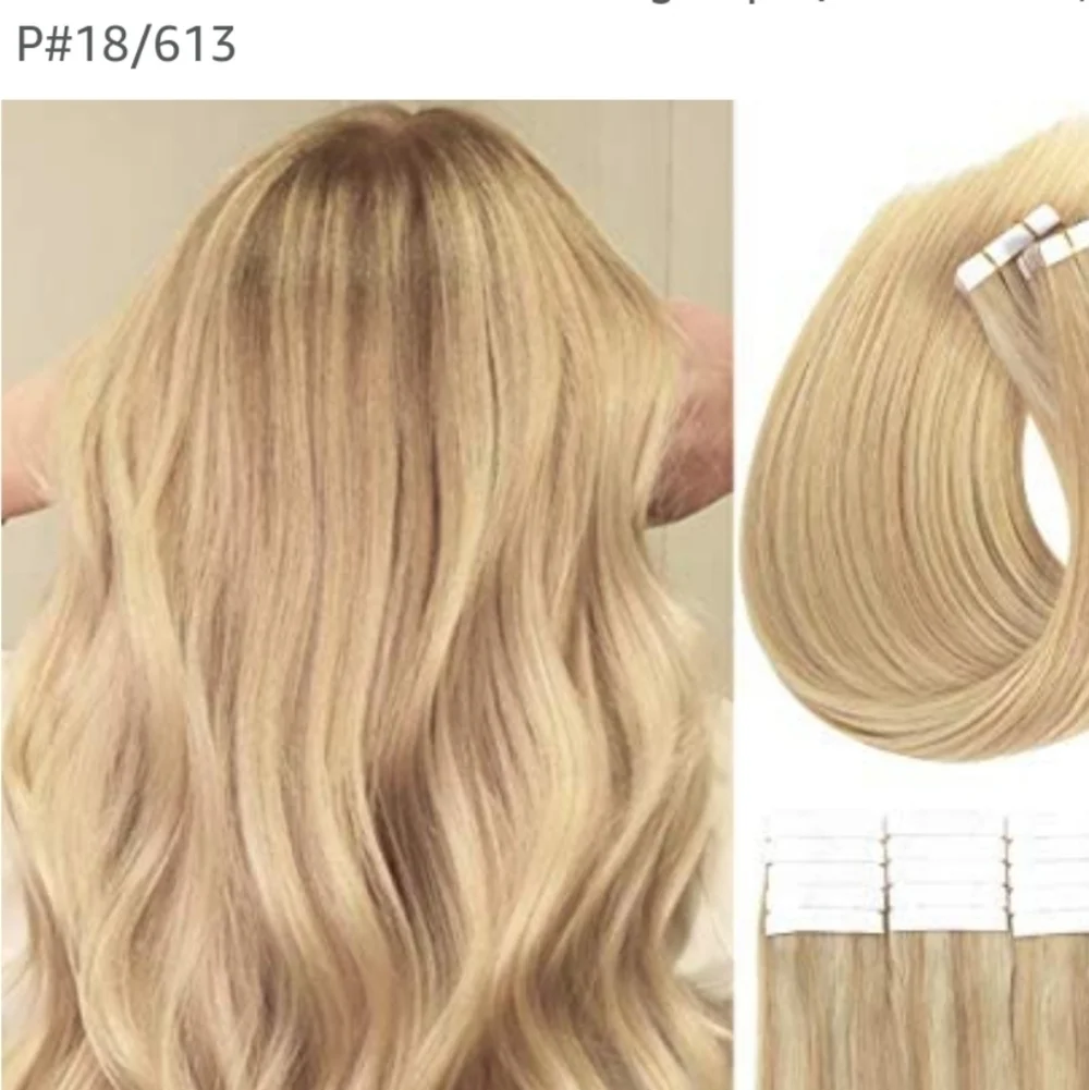 TapeIn Human Hair Extensions PreTaped 22inches NWT